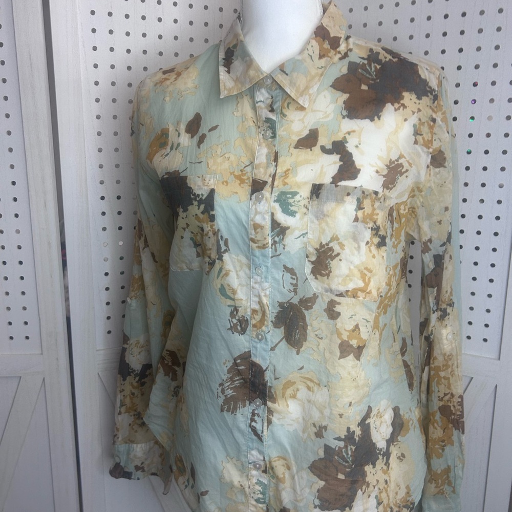 Talbots Multicolor Patterned Blouse - image 2